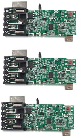 3 Pack Schutzplatine Ersatz für Milwaukee M18 18V Akku, Gebrochene PCB Ersatzteil Reparaturset für 2,0 3,0 4,0 5,0Ah