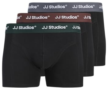JACK & JONES Herren Jacsoho Solid Trunks 3 Pack Noos, Black, s (3er Pack)