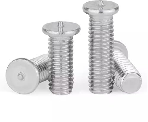 Viti di Saldatura Perni filettati a saldare in Acciaio Inossidabile 304 for Chiodi a Punti di scarica di condensatori M3-M8(25mm,M8 (5Pcs))