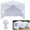 Froadp Pavillons 2.5x2.5 m Klappbarer Faltpavillon Pop-up Partyzelt Wasserdicht mit Seitenteilen & Tragetasche UV Schutz Festzelt Gartenzelt für Outdoor Picknick Party Camping, Weiß