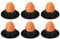 Vicloon Coquetiers, Lot de 6 Coquetiers en Silicone Noir, Support Oeuf a La Coque, Portable Ronde Oeuf Tasses Porte, Lavable, Coquetier Oeuf Empilables, Coquetiers pour Petit Déjeuner