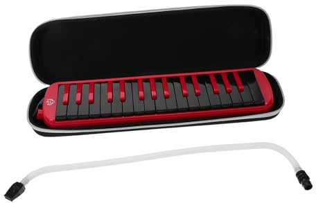 Kisangel 32-tasten Sopran Melodica aus Abs Leicht und Tragbar mit Mundstückrohr und Tragetasche für Anfänger und Erwachsene zum Üben