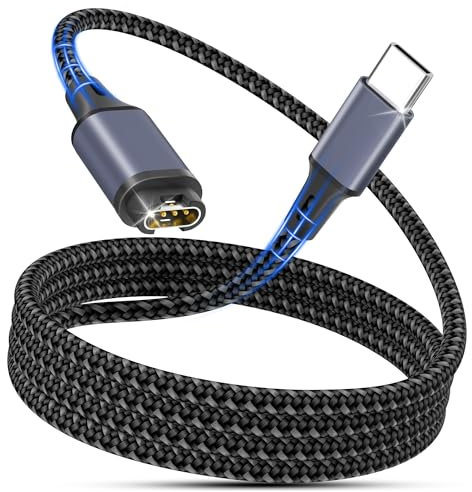 Cable de carga USB-C para relojes Garmin,cable de carga USB-C para Garmin Fenix 8/8 Solar/7S/7X/E/6,Forerunner 945/955/965/265/55,Tactix,Vivoactive 4S/5,Venu 2S/3S/SQ,Epix Pro 2,Instinct 2X