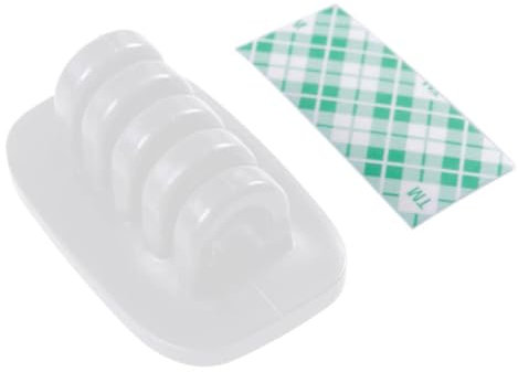 NUOBESTY 3pcs Cable Holder Organizer Wire Retention Clips Snap Hub Power Cord Winder Cable Management Device for Desktop