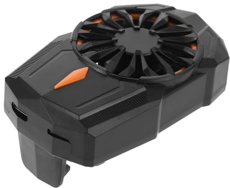 SHINEOFI Support de Refroidissement pour Téléphone Portable Radiateur de Téléphone avec Clip Arrière Ventilateur de Refroidissement Compact et Silencieux pour Gaming et Streaming