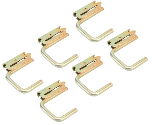 Fabater Pesante 3,5 Pollici -e Adatto per Ganci a Banda, 6 Pezzi Galvanizzato J Gancio per Rimorchi Chiusi Auto