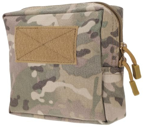 STOBAZA Multifunktionale Camouflage Hüfttasche aus Nylon Kleine Gürteltasche mit Praktischem Stauraum für Handy Schlüssel und Karten für Outdoor Wandern Motorrad und Jagd