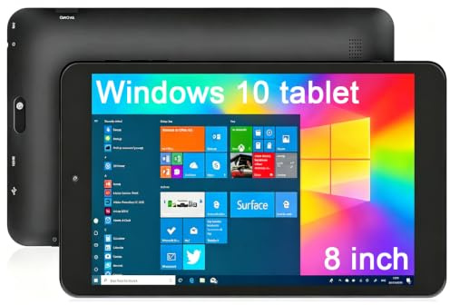 KBJPADS Tablet da 8 pollici Windows 10 Home, 4 GB di RAM 64 GB ROM, 1280 * 800 HD Touchscreen Mini Tablet PC portatile per Studenti Lavoro Studio Viaggi