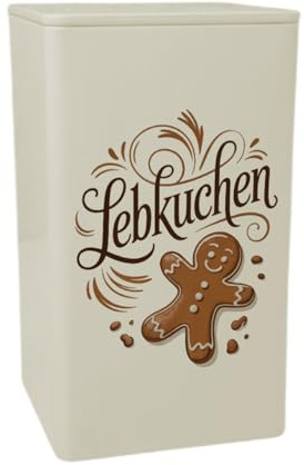 speecheese Dose 900ml Lebkuchen Vintage Gebäck Lustiges Deko-Spruchelement | für Backliebhaber
