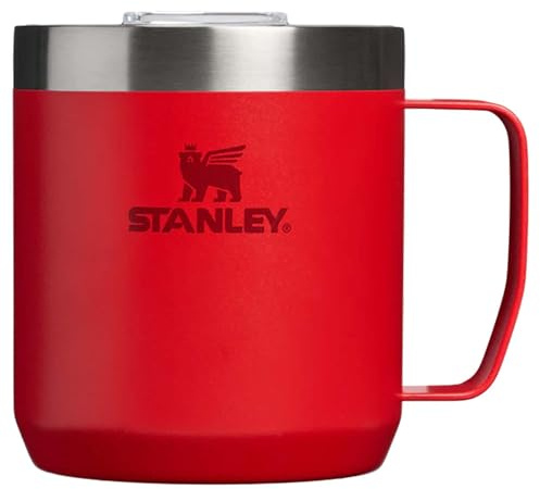 STANLEY 1913 Classic Legendary Camp Travel Mug 0,35L - Hält 1,5 Stunden heiß - 3 Stunden kalt - Spülmaschinenfest - Edelstahl-Kaffeetasse - BPA-frei - Chili