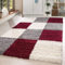 HomebyHome Shaggy Teppich Läufer Flur 80 x 150 cm - Shaggy Teppich Hochflor Rot Extra Weich und Flauschig - Bettvorleger Teppiche für Schlafzimmer - Waschbarer Küchenläufer - Carpet, Halı, Kilim