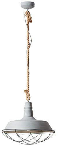 Rope Pendelleuchte 47cm grau Beton