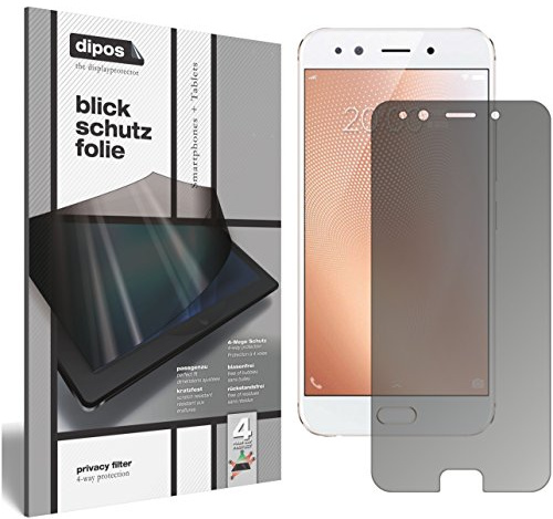 dipos I Privacy Filter compatible with Vivo X9s Plus Screen Protector Anti-Spy 4-Way Protection