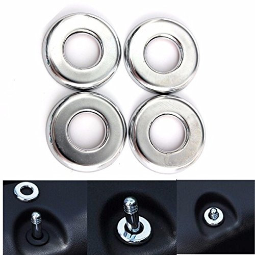 Alamor 4Er Chrome Door Lock Covers Trim Für Dodge Kaliber Lebensmittel Und Jeep Patriot Compass