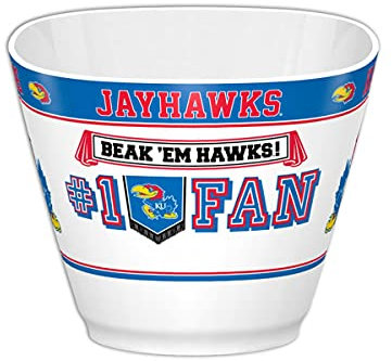 Fremont Die NCAA Unisex NCAA MVP Schüssel, Unisex, 53329, Kansas Jayhawks, 7.85 Diameter 1 Gallon Capacity
