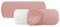 npluseins 2er Pack Baumwoll Kissenbezug - Jersey - viele Farben 1331.1812, ca. 40 x 15 cm, Altrosa