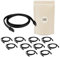 10x cavo SATA III 40cm 3.0 6Gbps piatto con blocco ATX mini ATX micro - Cavo SATA 3 per HDD PC Scheda madre - Adaptout marca francese