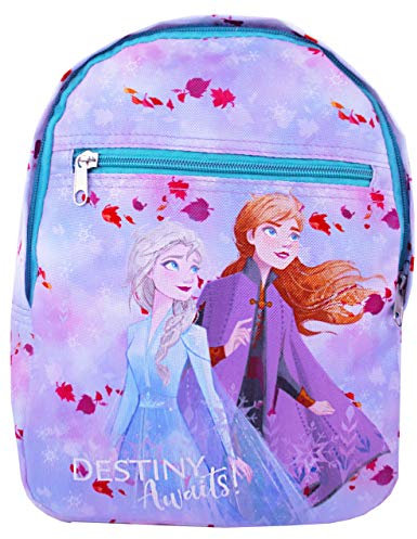Disney Frozen 2 Destiny Awaits Anna und Elsa Mädchen Rucksack | Betrete das Abenteuer mit deinen Lieblingscharakteren | Trage die Magie überall hin | Lass den Zauber in jedem deiner Schritte beginnen