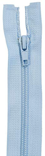 Jajasio 2 STK. Reißverschluss Teilbar 5mm Spirale in 29 Farben hellblau 60cm teilbarer Reißverschluss