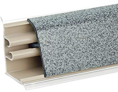 DQ-PP 1,5m WINKELLEISTE | Anthrazit | 37 x 24mm | PVC | GRATIS Schrauben | Küchenleiste Arbeitsplatte Abschlussleiste Leiste Küche Küchenabschlussleiste Wandabschlussleiste Tischplattenleisten