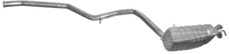 VEGAZ MS-430 Endschalldämpfer Hinten Kompatibel mit MERCEDES-BENZ E-Klasse Limousine W211 2114901721 2114905820 2114908721