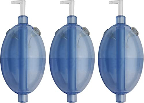 3er Set Wasserkugeln Schleppposen Schwimmkugeln zum Raubfischangeln, oval, Farbe :Blau, Tragkraft Posen:40 Gramm