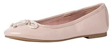 Tamaris Damen 1-1-22101-28 Ballerinas, Nude PATENT, 39 EU