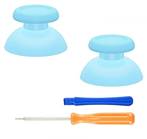 eXtremeRate Joystick pour ps5 Manette Accessoires,Stick Analogique pour ps4 Manette,Bâtons de Pouce-Bleu Ciel