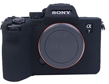 MUZIRI KINOKOO Alpha 7 IV Camera Case Silicone - Soft Rubber Protective Case for Sony Alpha 7 IV/ A7M4 Camera - Easy Carrying Case - Black
