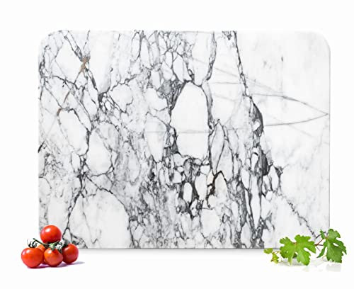 Sendez Tabla de cortar de mármol, 40 x 30 cm, para servir queso