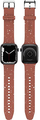 Otterbox Bracelet Terrus pour Apple Watch 44/45/46mm, Bracelet de rechange en Silicone Doux au toucher Durable pour Apple Watch, Avec Des éclats colorées en matériau recyclé, Rosa