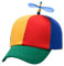 Harilla Bunte Propeller Mütze, Unisex Propeller-Hut, Hubschrauber Propellermütze, Propellerballhut, Dekoration, modische Neuheit, Baseballmütze mit Propeller für Erwachsene, Party-Kostüm
