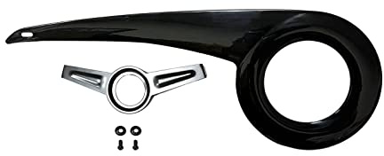 perfk Copricatena per Bicicletta Copertura per Catena di Sicurezza Carter per Pedivelle Protezione Antipolvere Portatile Adatto per Bici, Nero