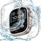 Goton Per Apple Watch Ultra Screen Protector Case, 2 in 1 Custodia Impermeabile per Apple Watch Ultra Covers 49mm, 360 Protettivo Hard PC Anteriore/Posteriore Paraurti HD Vetro Temperato per iWatch