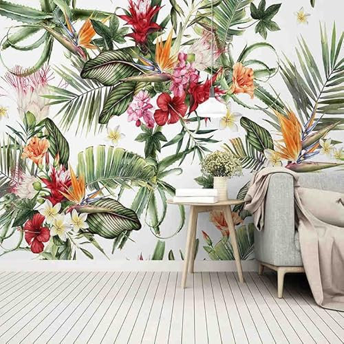 Papier peint 3D personnalisé moderne forêt tropicale humide plante feuille Cactus Photo peintures murales salon chambre peinture murale créative