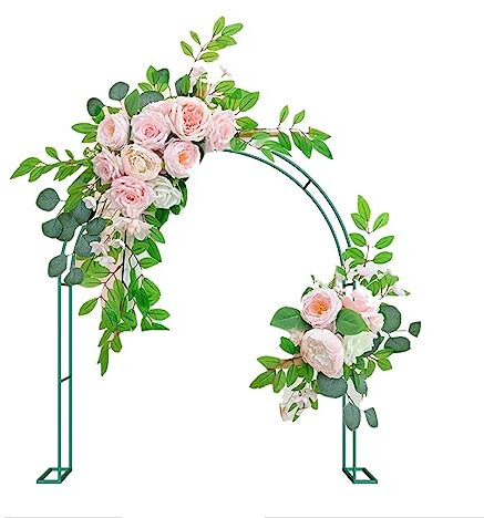 Gartenbogen, Rosenbogen Metall, Rosenbogen Selber Bauen, Rankhilfen für Kletterpflanzen Torbogen, für Brautparty, Geburtstag, Erntedankfest, Weihnachtsempfang, Dekoration ( Color : Green , Size : 350x