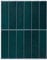 Smart Tiles Crédence adhésive pour cuisine et salle de bain, sticker carrelage mural, carreaux bleu autocollants, lot de 5 feuilles, 29 x 22.86 cm