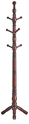 Garderobenständer, Stativ, Holzständer, Haushalt, mit Mehreren Haken, Kleiderständer, Flur, Kleiderbügel für Hut, Kleidung, Geldbörse, Schals
