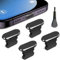 Limvory Anti Dust Plug for iPhone, 4 Pack iPhone Dust Plug Cover Charging Port Protector Cap with Cleaning Brush for iPhone 14 Pro Max 13 12 11 AirPods iPad, All Lightning Port Devices