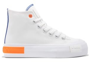 D.Franklin Zapatillas Altas Mujer One Way High Summer Club Blanco - Zapatillas de Vestir para Mujer - Moda Casual - Talla (40) - Modelo One-Way