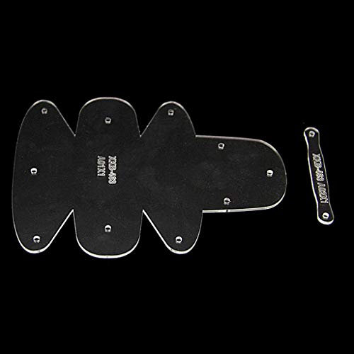 NYCEMAKEUP Transparente Acryl-Leder-Bastelschablone, modische Tasche, Geldbörse, Leder, Schnittmuster, handgefertigte Taschenschablone