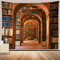 CHENGOR Bibliotheks-Bücherregal, Bücherregal, Wandteppich, Arbeitszimmer, Bücher, Bildung, Wandbehang für Wohnzimmer, Schlafzimmer, Männerhöhle, Hintergrund, 203,2 x 152,4 cm