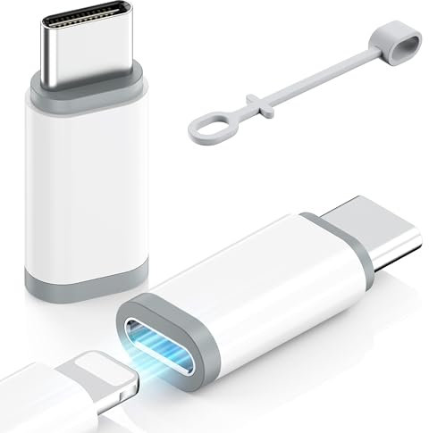 2 Pack Lightning to USB C Adapter for iPhone 15/16/16 Pro Max/Plus,Samsung S24/S25,Google Pixel, Nintendo Switch, USB Type C to Lightning Cable Connector for iPhone 16/15 Charger, Not for Headphone