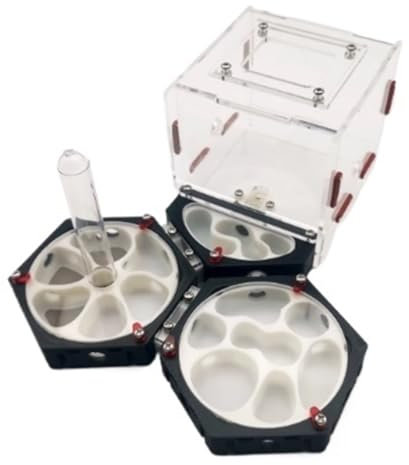 FENGJISUN Hormiguero Granja De Hormigas Castillo De Hormigas Granja De Hormigas con Torre De Agua Rompecabezas Granja De Hormigas Hormiguero para Adulto(20x22x10cm)