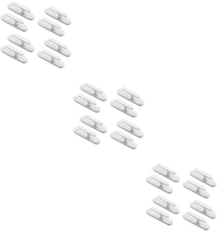 Cabilock 24pcs Curtain Wire Hooks Blind Cord String Holder High-strength Material for Living Bedroom