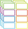 SVNOOC Multi-Use abnehmbare Etiketten, Dry Erase Etiketten Aufkleber Aufkleber, weiß, nicht druckbar, leere Etiketten, wiederverwendbare Haftnotizen (Mehrfarbig 24PCS)
