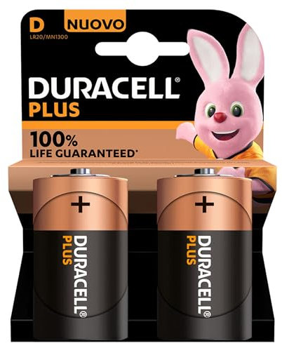 Lot de 2 piles torche D LR20-5 pour lampes de poche, radios portables, jouets électroniques et appareils de haute puissance