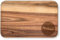 Massives Schneidebrett mit Gravur - individueller Name, Text oder Spruch - Buchenholz, abgerundete Ecken, 23x15cm, personalisiertes Frühstücksbrettchen (Akazienholz)