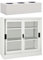 LLEZKBR Furniture Select - Schwebetürenschrank mit Pflanzkasten - Stahl hellgrau