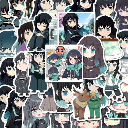 54 Ghost Slayers TokitouMuichirou Aufkleber Anime Figur Vinyl Wasserdicht DIY Stickers Für Computer Skateboard Gepäck Auto Fahrrad
